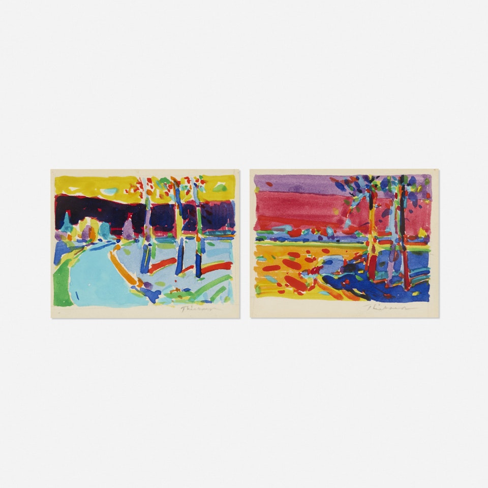 Double Study (Diptych) by Wayne Thiebaud