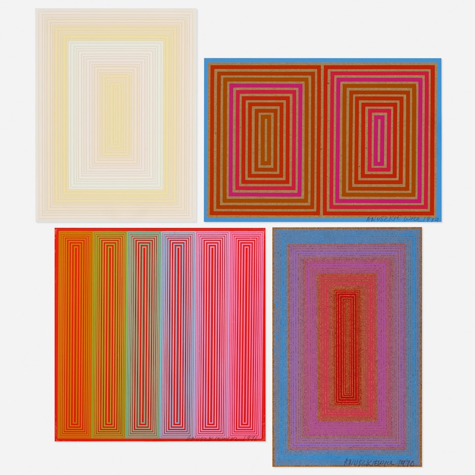 Annual Editions (four works) by Richard Anuszkiewicz