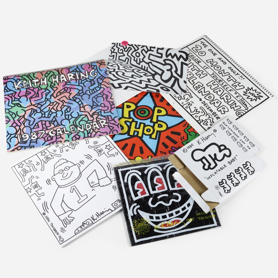 collection of Pop Shop ephemera by Keith Haring