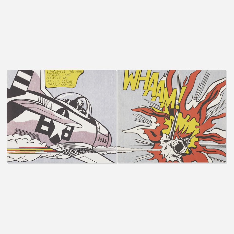 WHAAM! poster (diptych) by Roy Lichtenstein