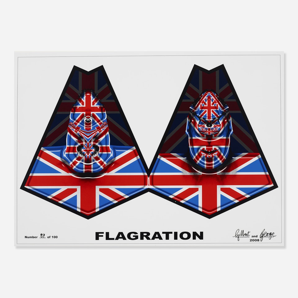 Flagration by Gilbert & George
