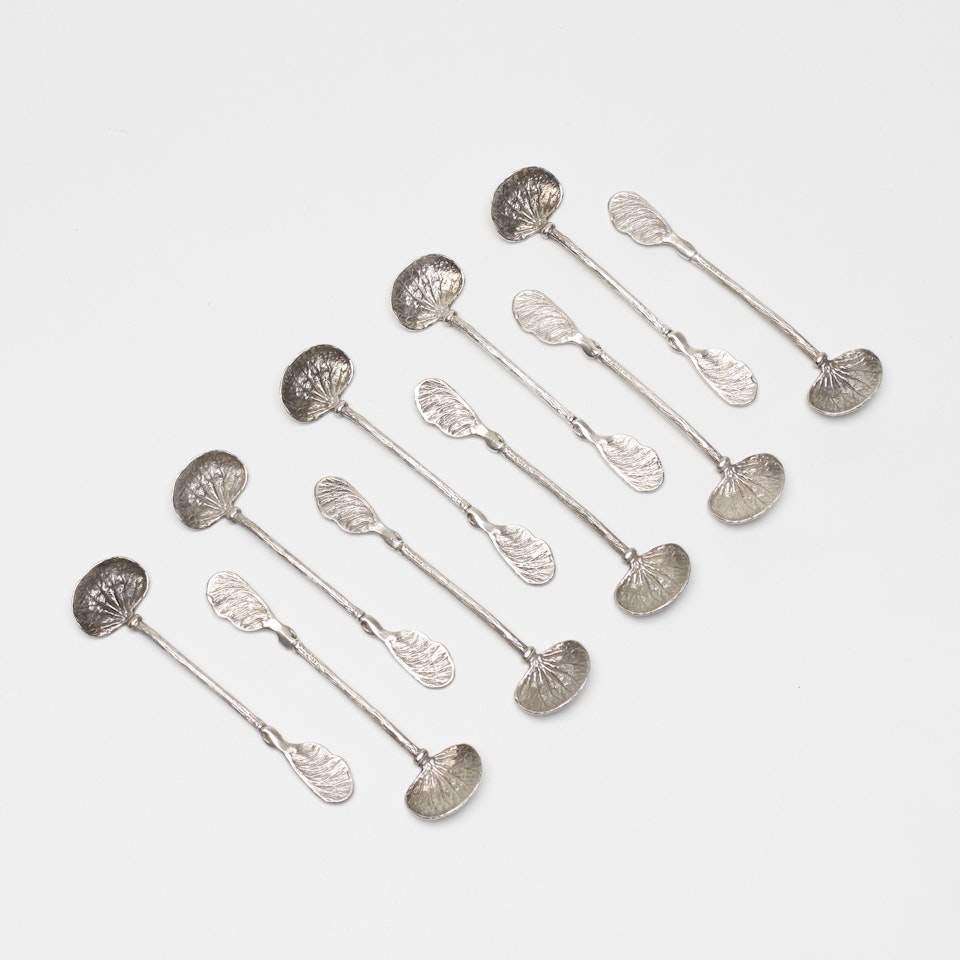 Les Phagocytes demitasse spoons, set of ten by Claude Lalanne