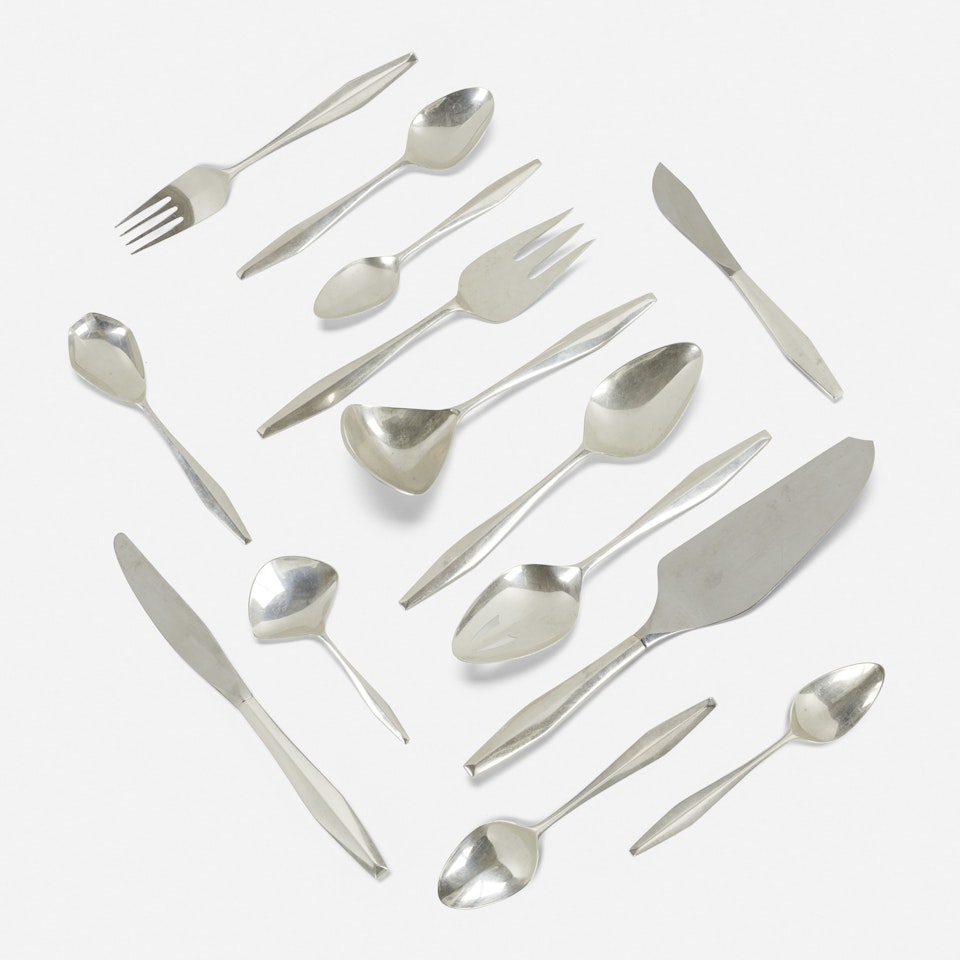 Diamond silverware by Gio Ponti