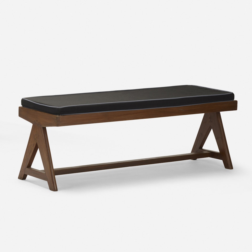 bench from the M.L.A. Flats building, Chandigarh by Pierre Jeanneret