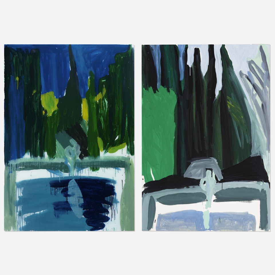 In the Garden III, #7 (diptych) by Jennifer Bartlett