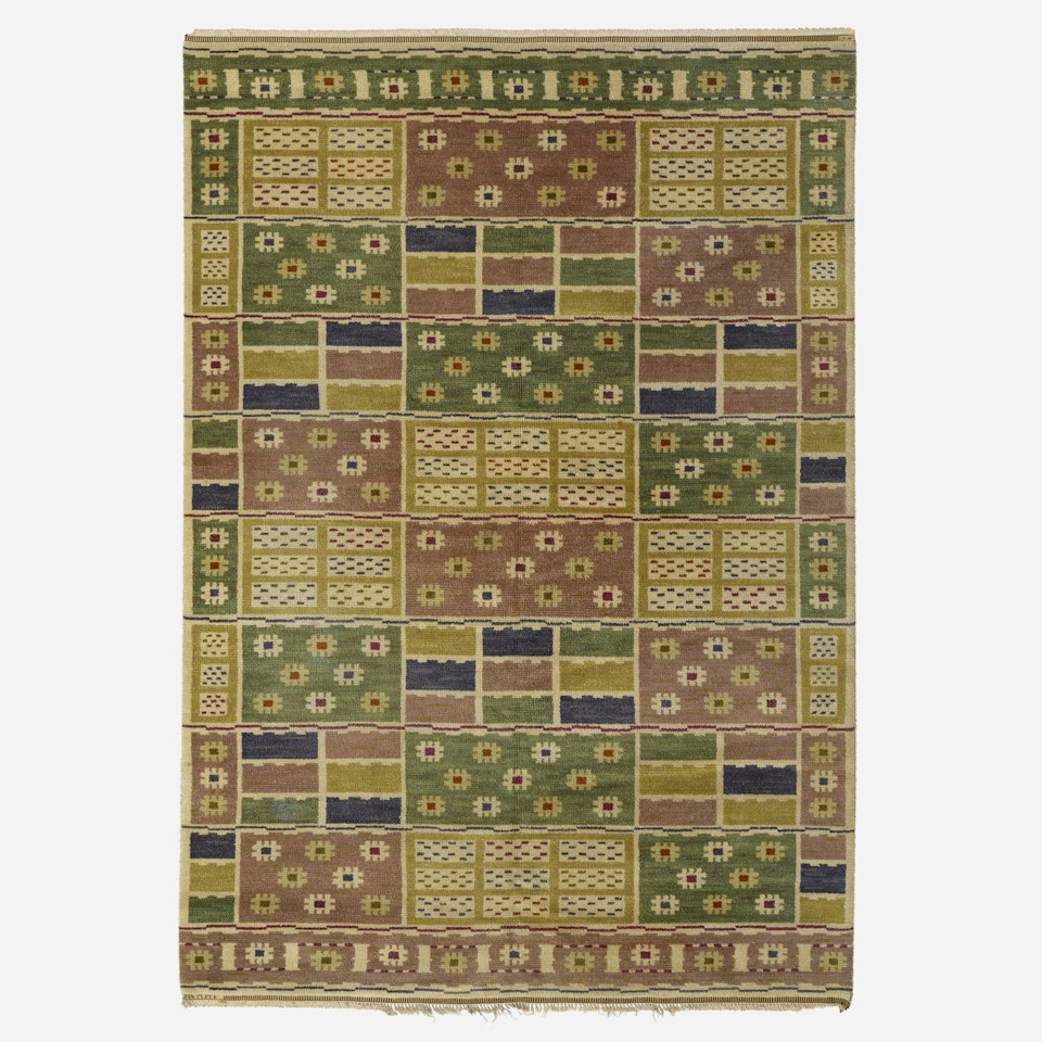 Ängarna flatweave carpet by Märta Maas-Fjetterström