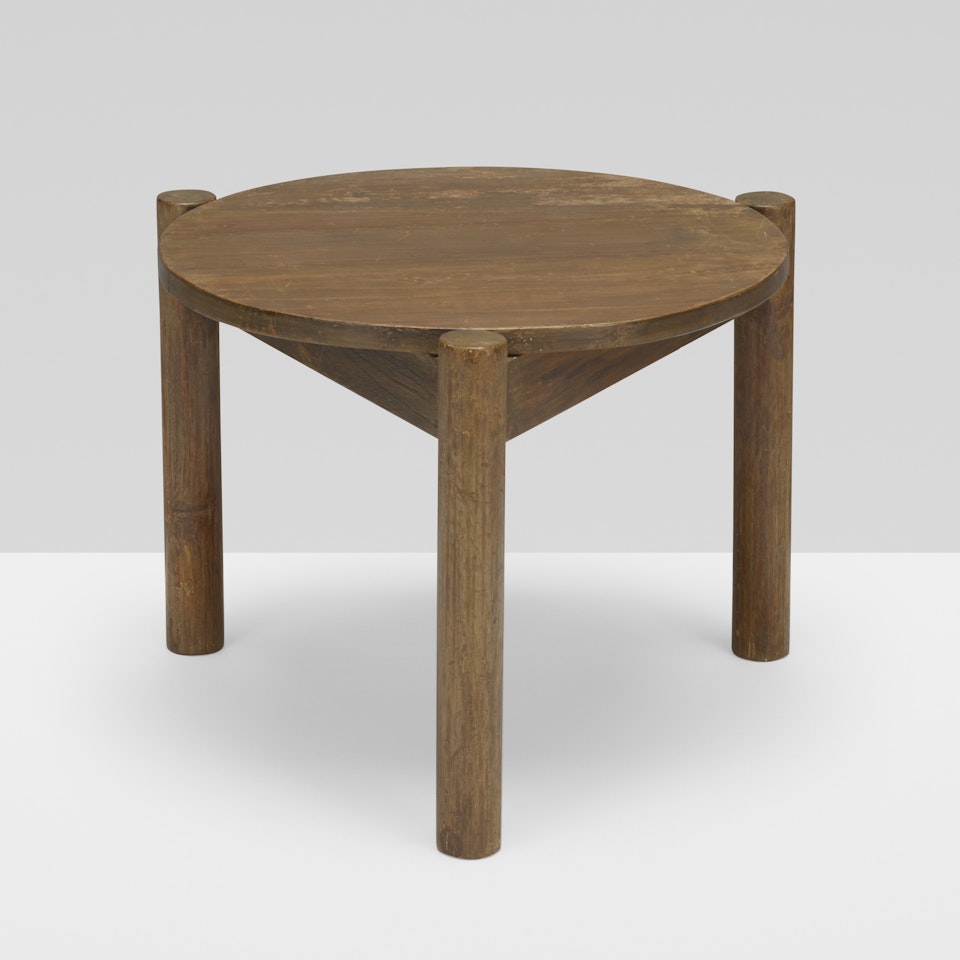 occasional table from the PGI Hospital, Chandigarh by Pierre Jeanneret