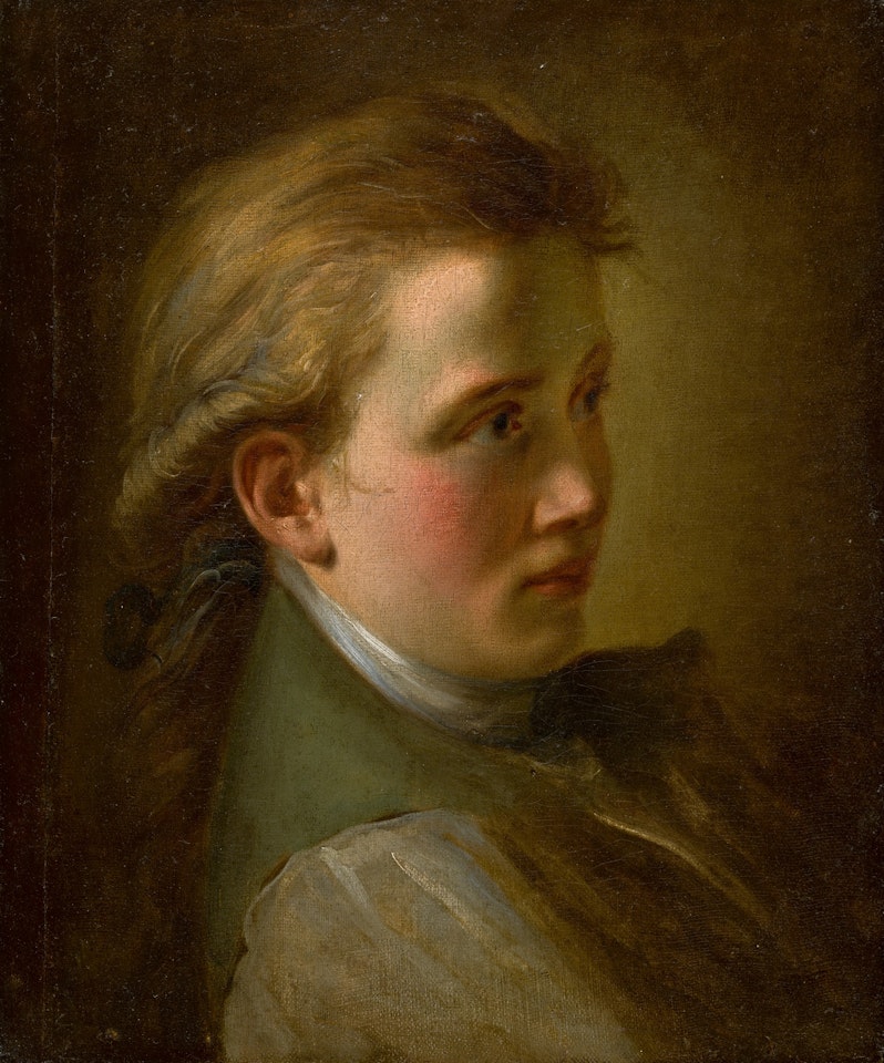 PORTRAIT OF A YOUNG MAN, BUST-LENGTH, WEARING A GREEN COAT by German School