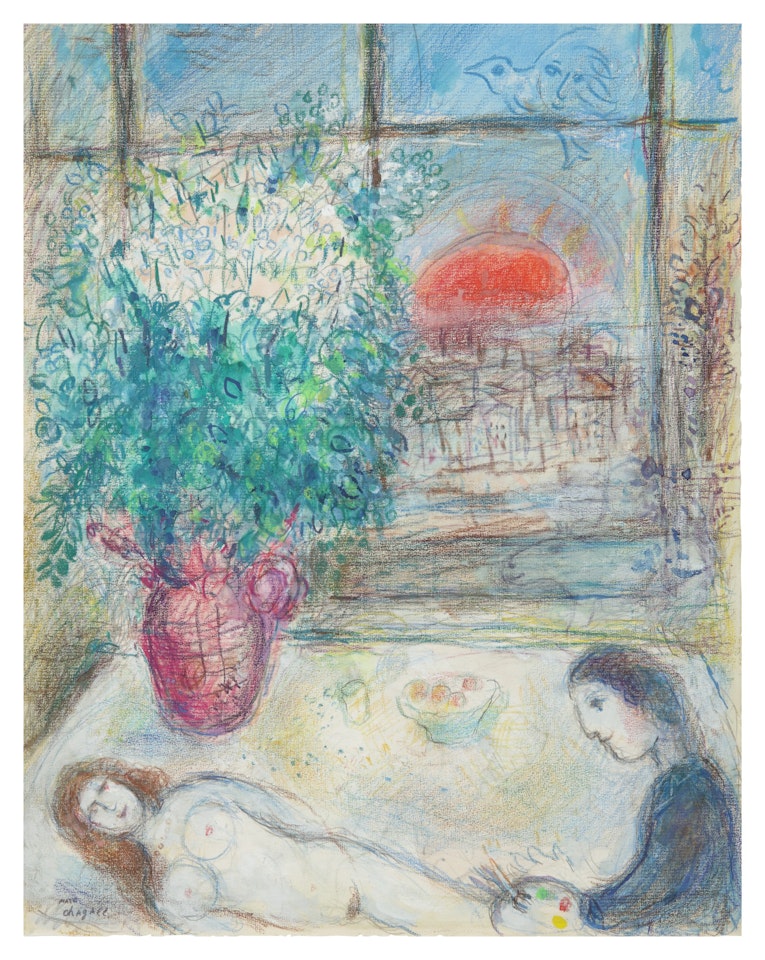 DEVANT LA FENÊTRE by Marc Chagall