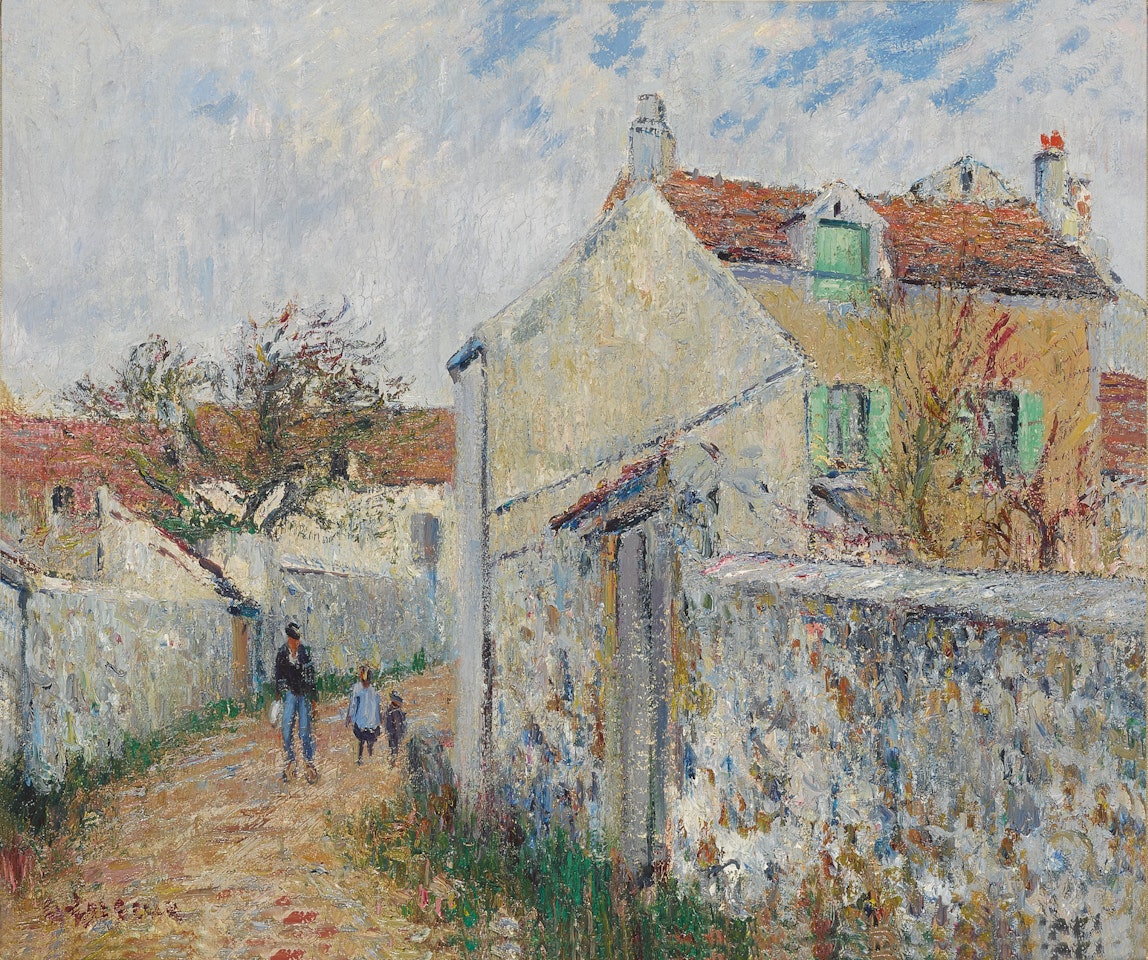 PETITE RUE À TRIEL-SUR-SEINE (RUE À PISSEFONTAINE) by Gustave Loiseau