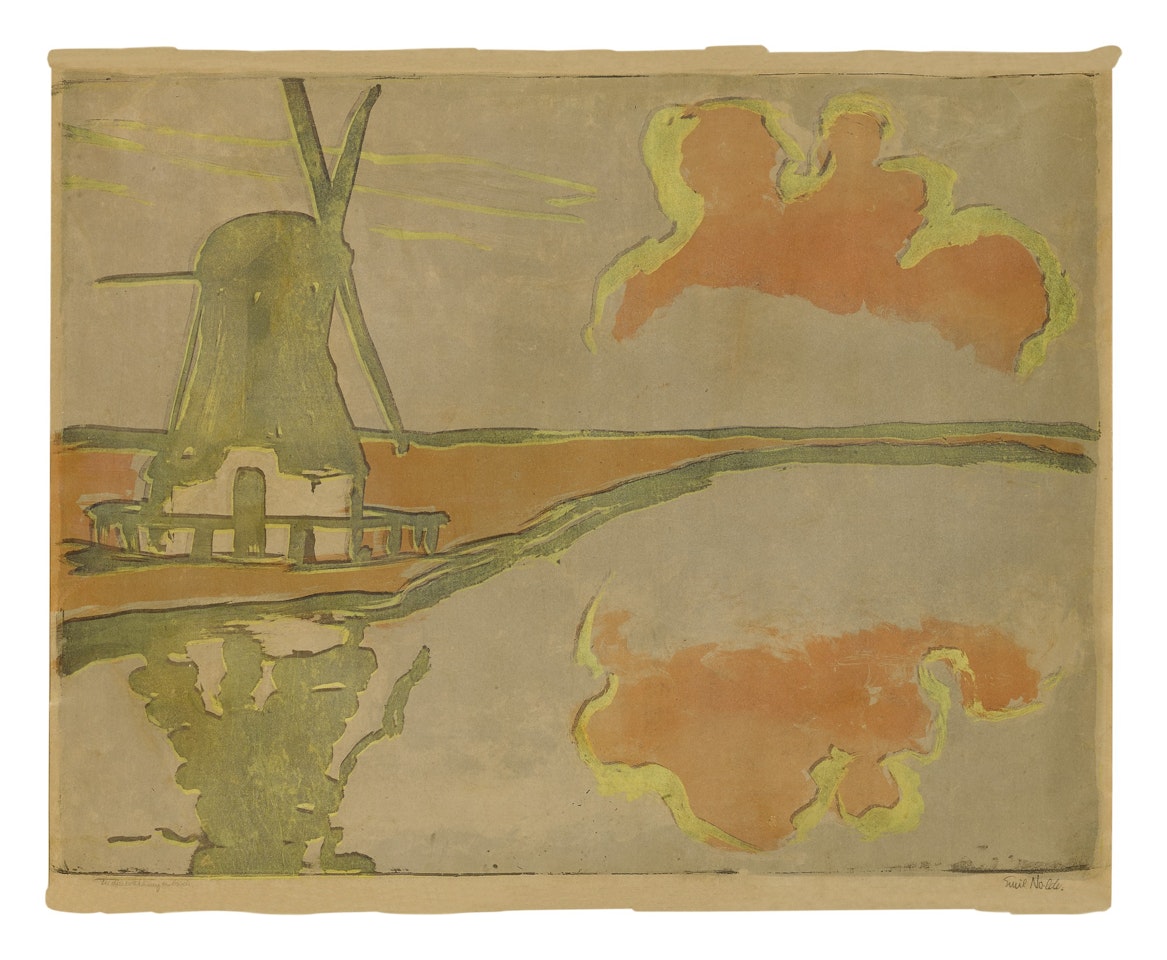 MÜHLE AM WASSER (SCHIEFLER L 82) by Emil Nolde