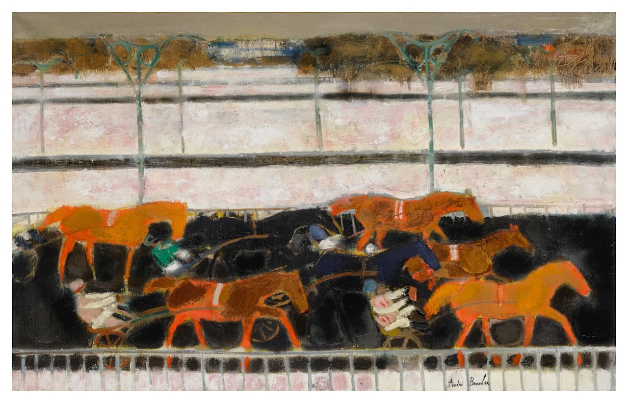 COURSE À VINCENNES by André Brasilier