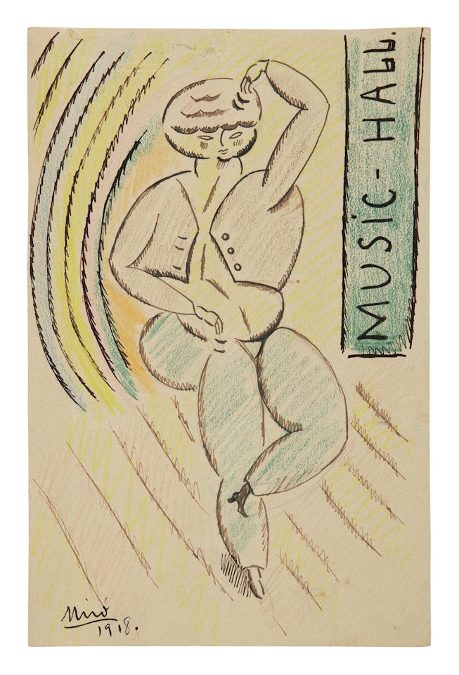 SANS TITRE (MUSIC-HALL) by Joan Miró