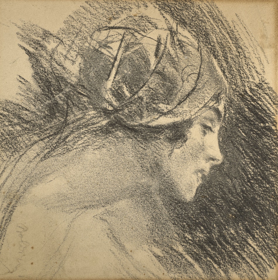Tête de femme de profil by Giovanni Boldini