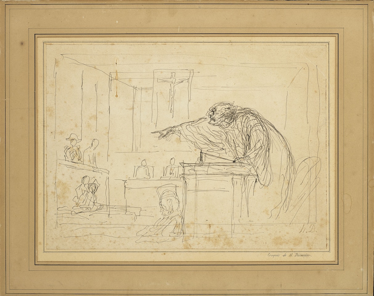 L'Accusation by Honoré Daumier