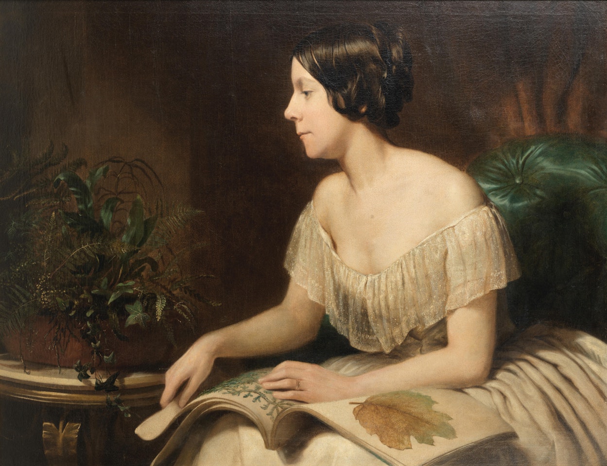 Portrait of lady thought to be Anne Pratt by English School