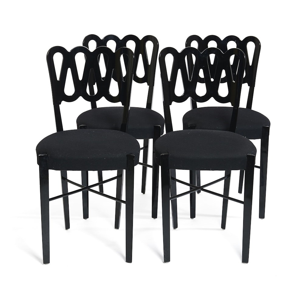 Suite de quatre chaises mod. 969 by Gio Ponti