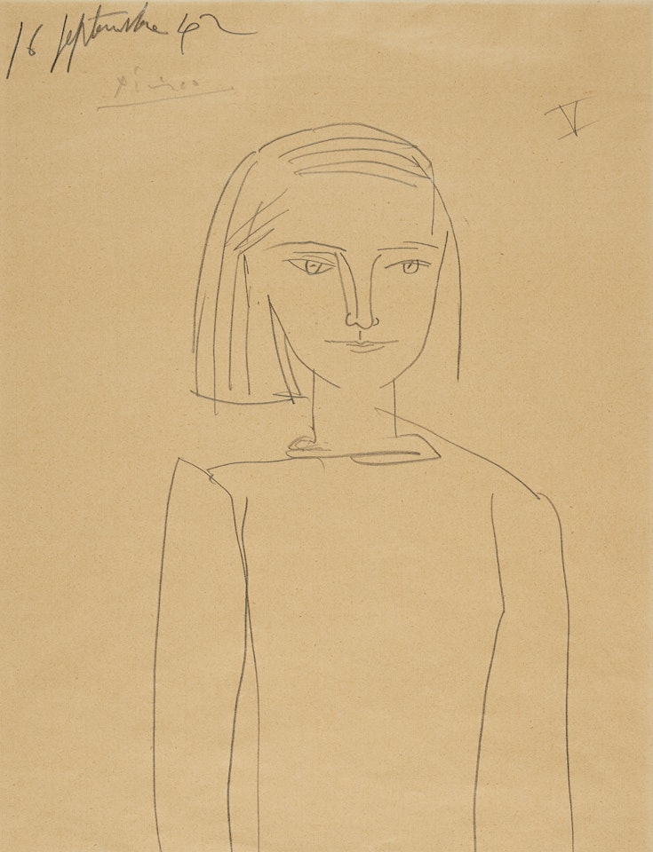 Portrait de jeune fille, V by Pablo Picasso