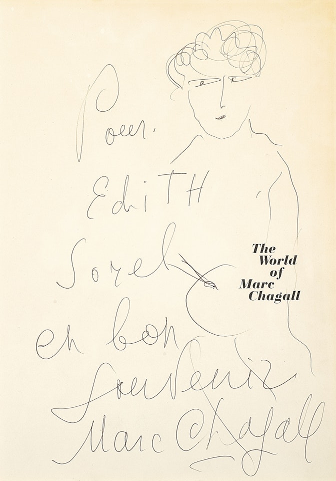 Le Peintre pour Edith Sorel by Marc Chagall