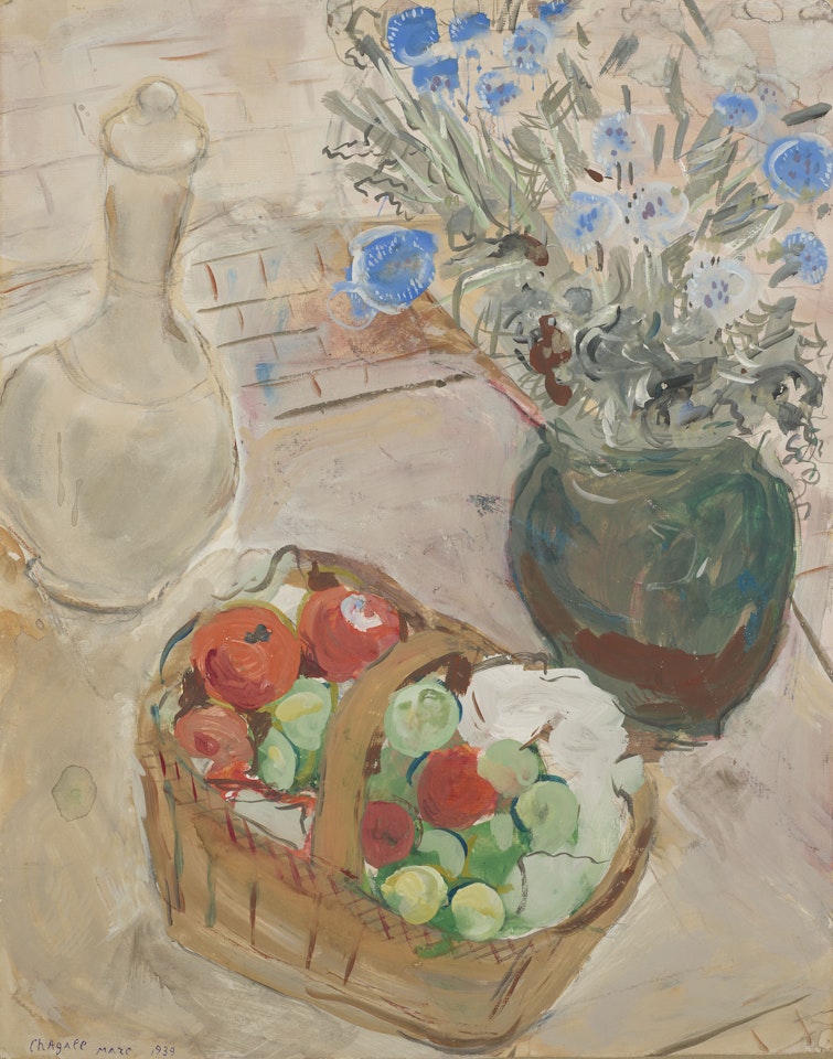 Nature morte aux fleurs et fruits by Marc Chagall