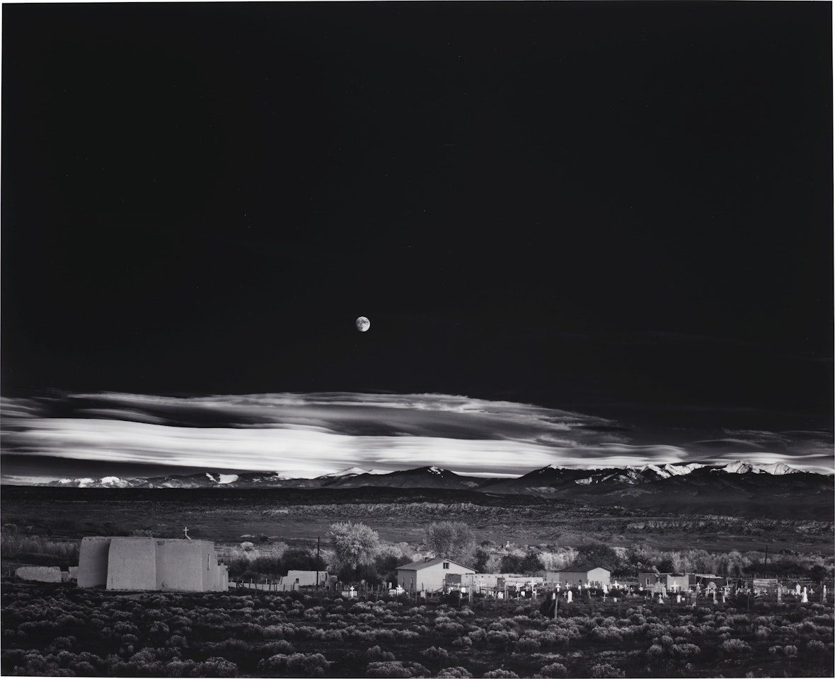 Moonrise, Hernandez, New Mexico by Ansel Adams