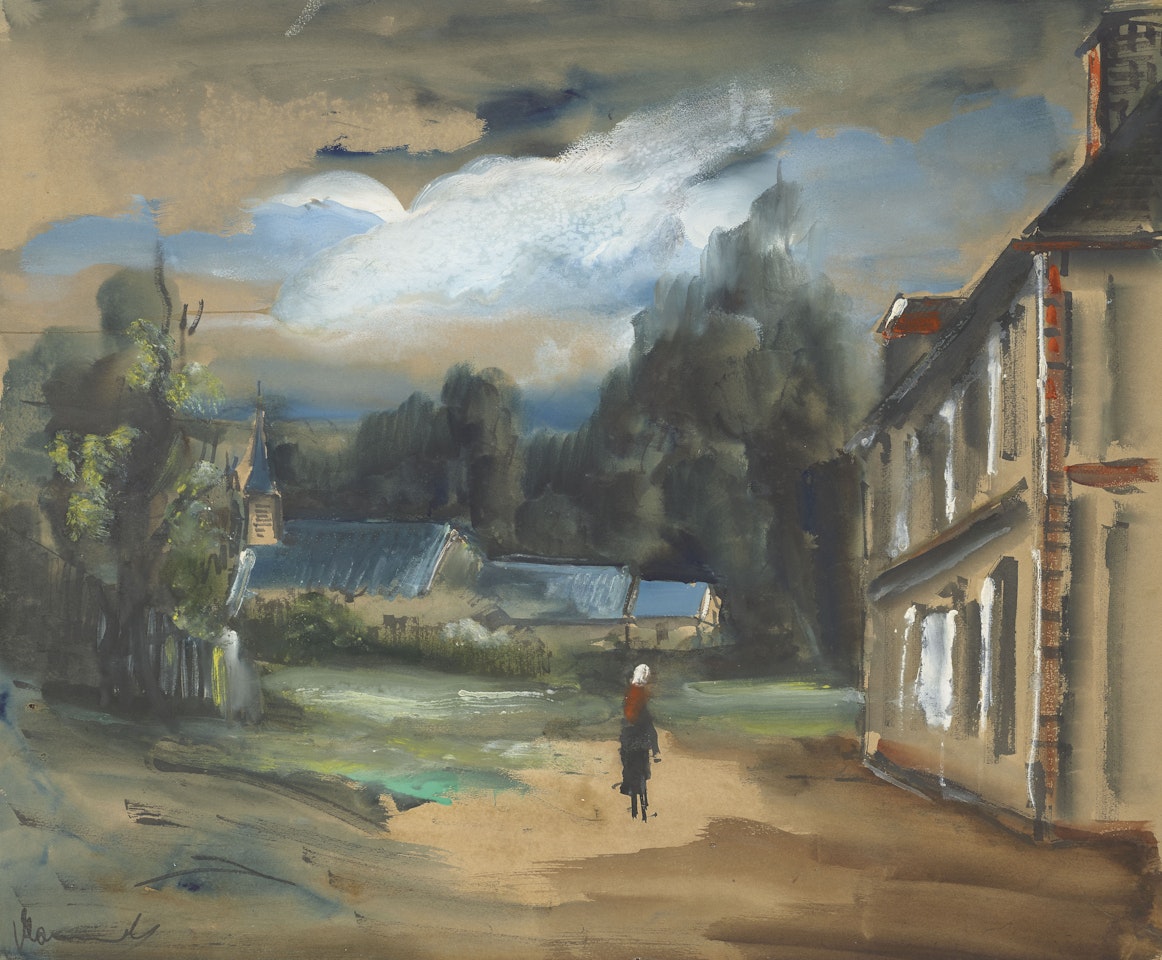 Vue de village by Maurice de Vlaminck