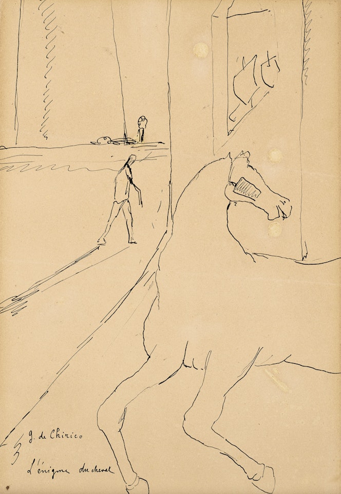 L'Enigma della partenza by Giorgio de Chirico