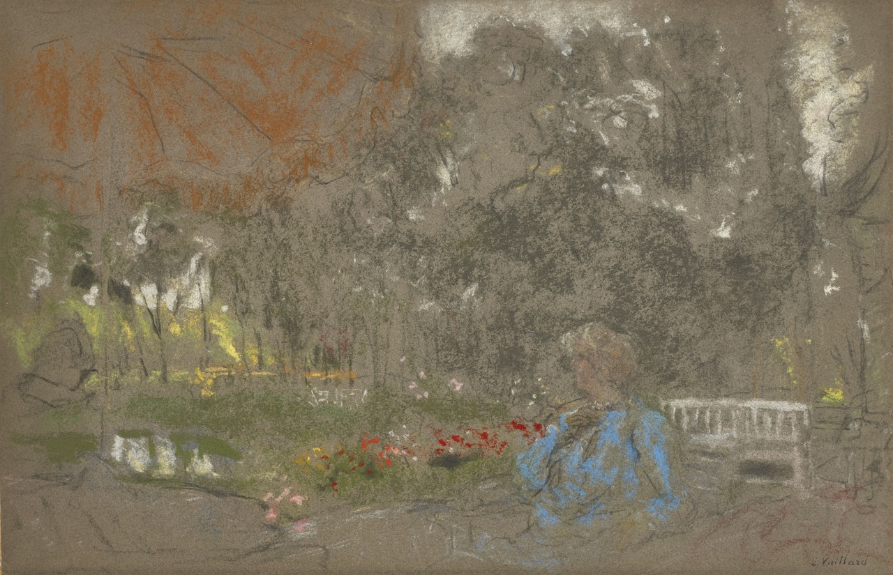Lucy Hessel, sur la terrasse by Édouard Vuillard