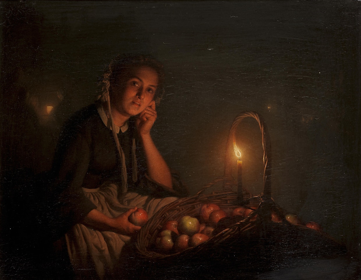 The Apple Seller by Petrus van Schendel