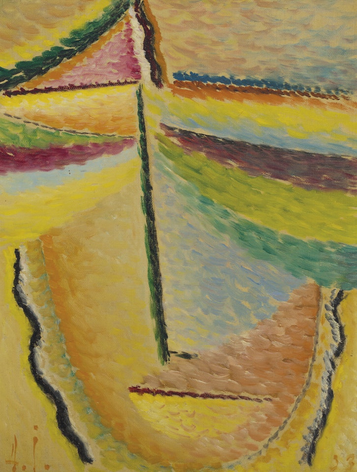 Abstrakter Kopf: Der Schutzengel by Alexej von Jawlensky