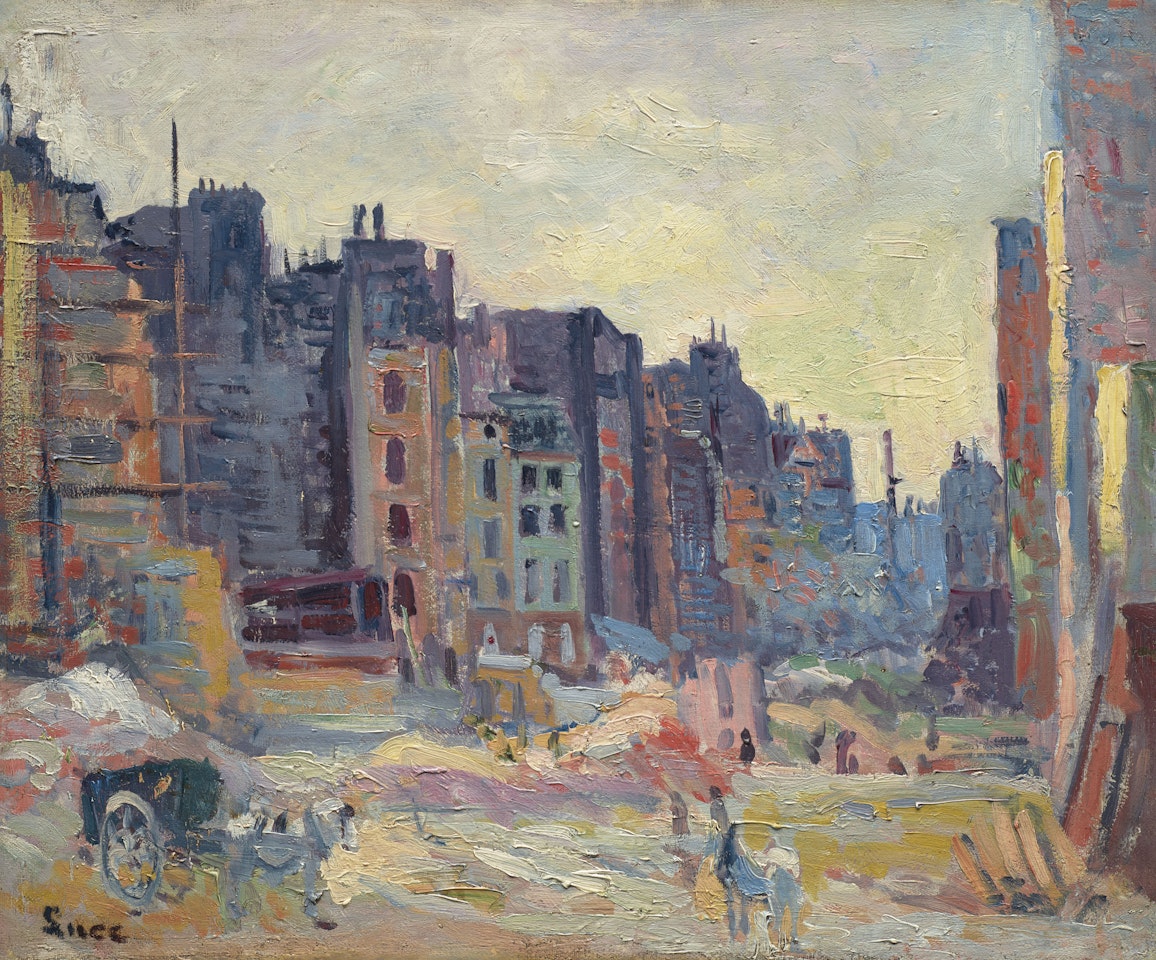 Paris, Le percement de la rue Réaumur by Maximilien Luce