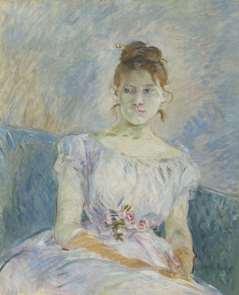 Paule Gobillard en robe de bal by Berthe Morisot