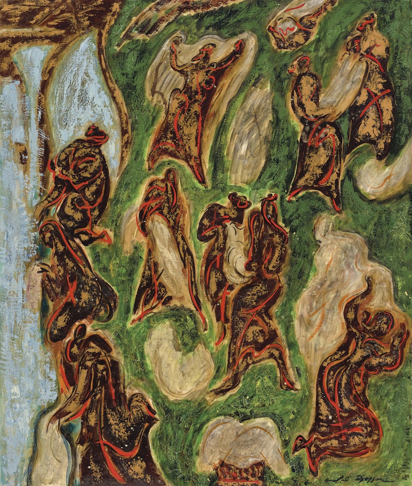 Les lavandières de Tivoli by André Masson