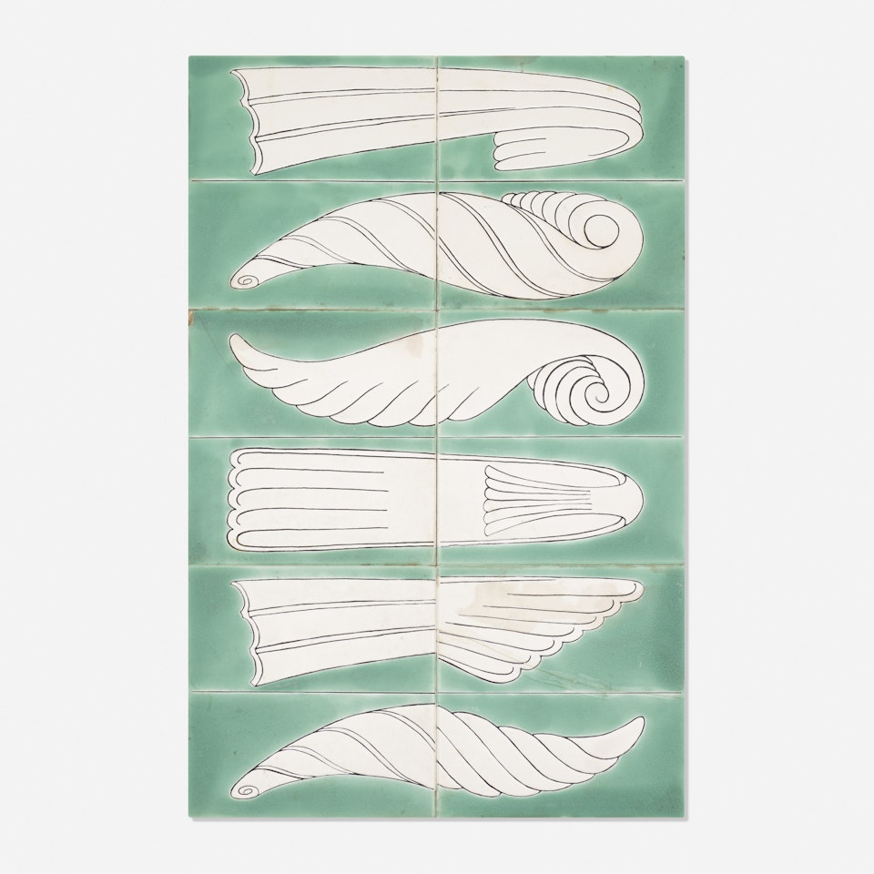 tiles, set of six by Gio Ponti
