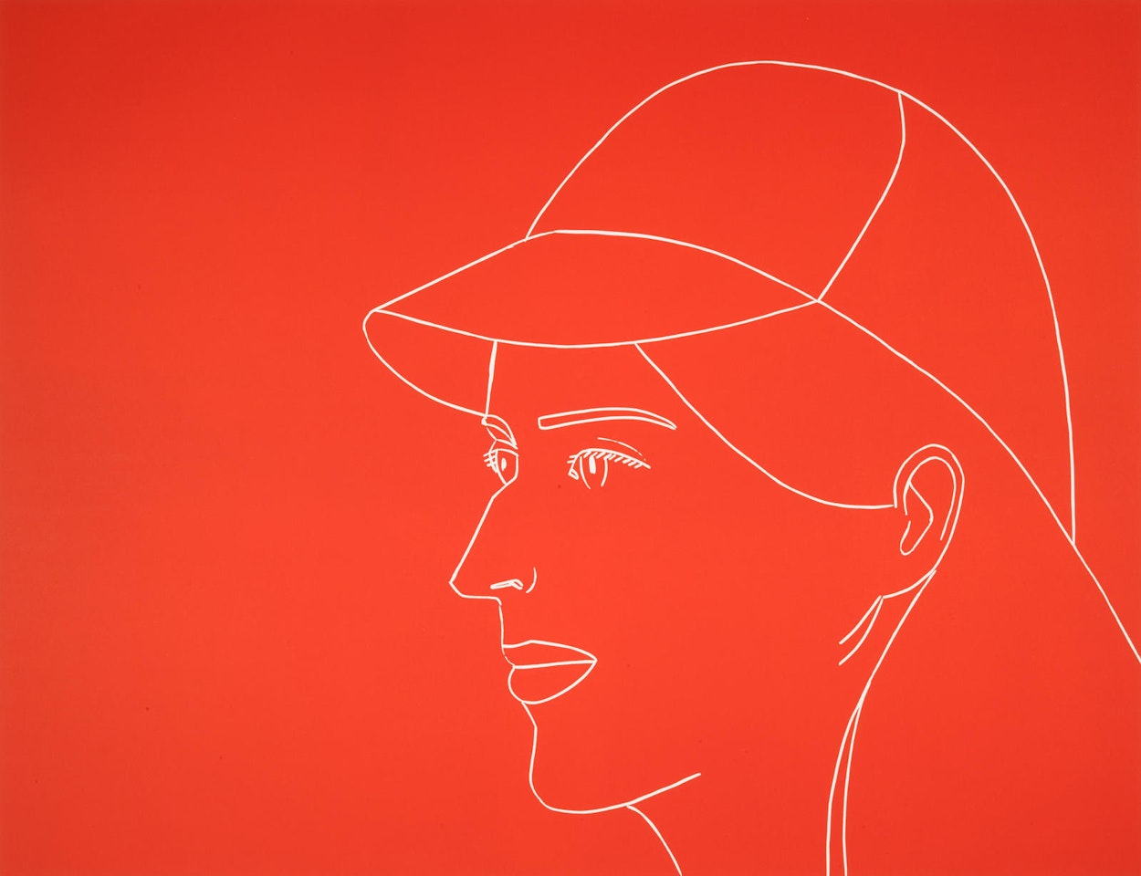 Kym with Baseball Cap by Alex Katz