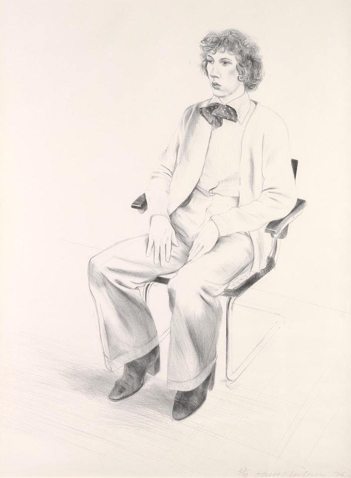 Gregory Evans (S.A.C. 176; M.C.A.T. 165) by David Hockney