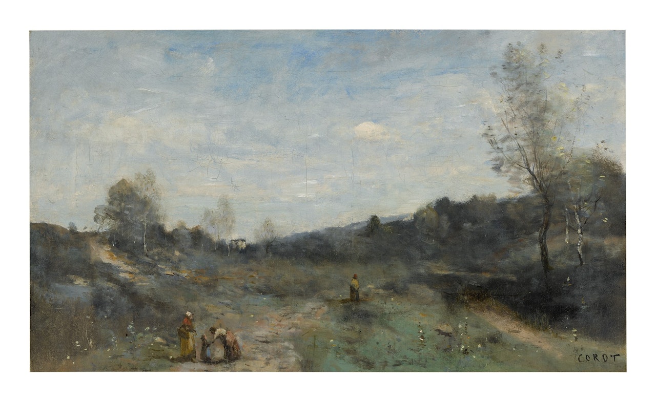 VALLONS DÉFRICHÉS  by Jean Baptiste Camille Corot