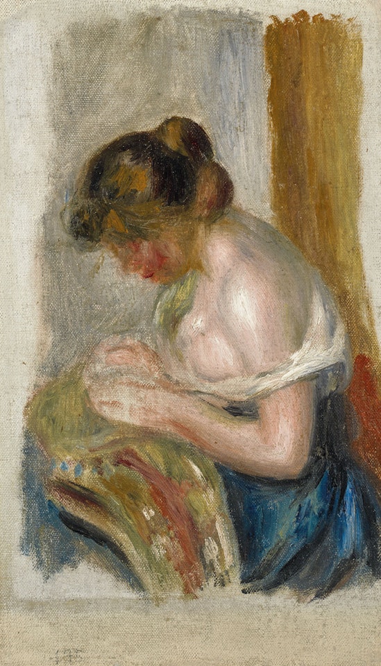 La Couseuse by Pierre-Auguste Renoir