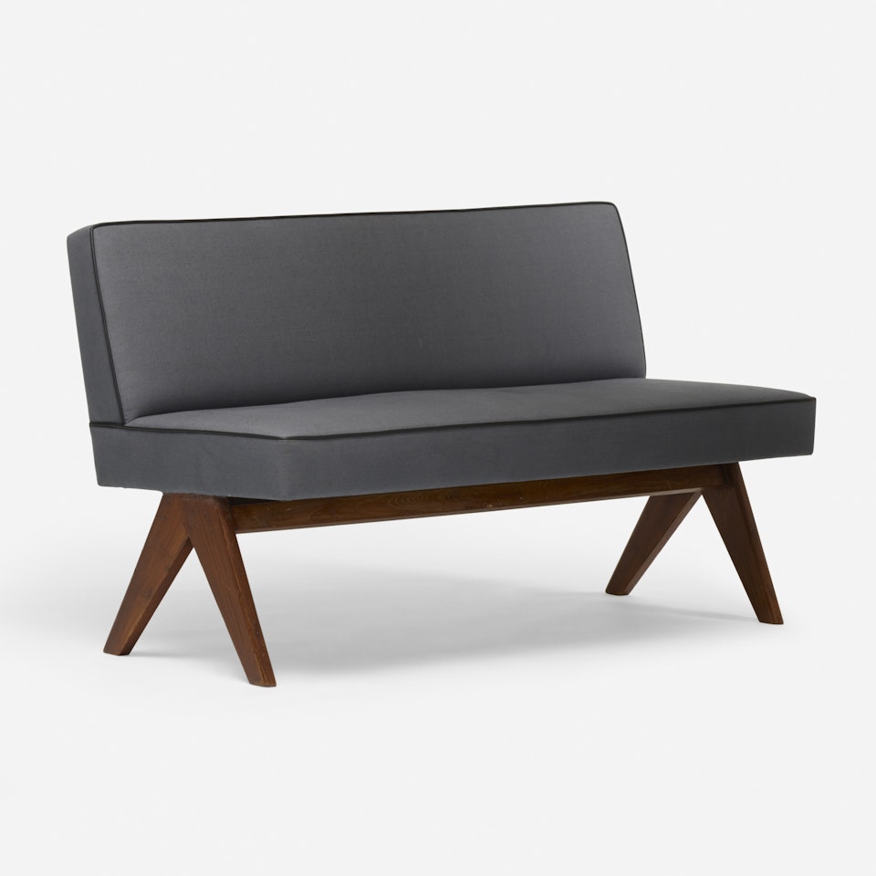 Public bench from High Court, Chandigarh by Pierre Jeanneret