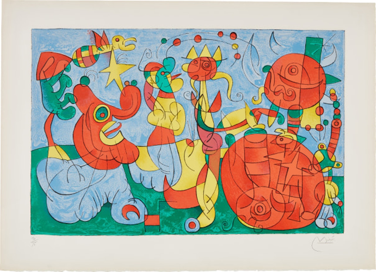 Ubu roi (King Ubu): plate 3 by Joan Miró
