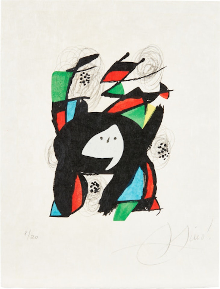 La Mélodie acide (The Acid Melody): one plate by Joan Miró
