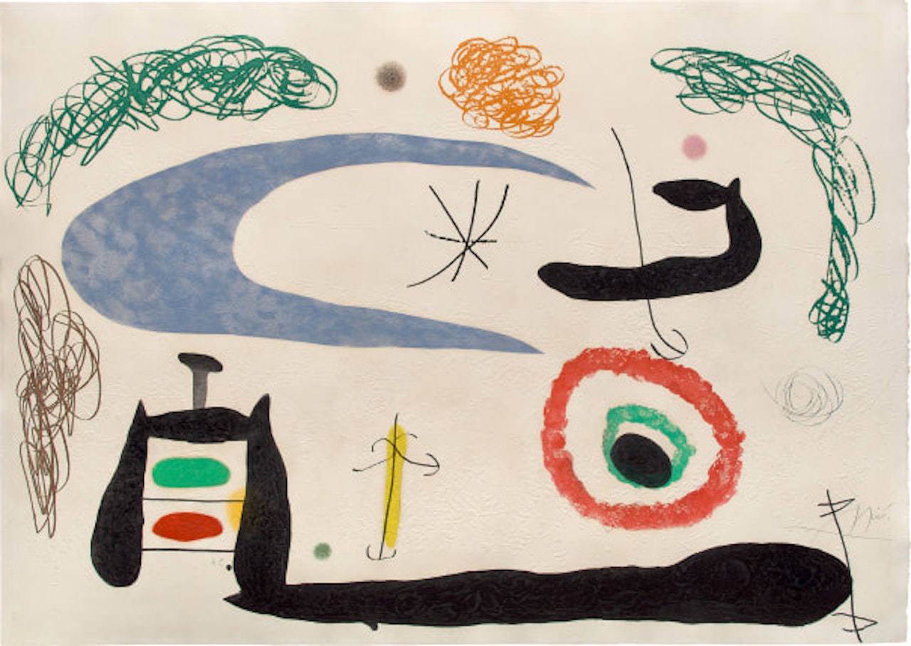 Dormir sous la lune (Asleep Under the Moon) by Joan Miró