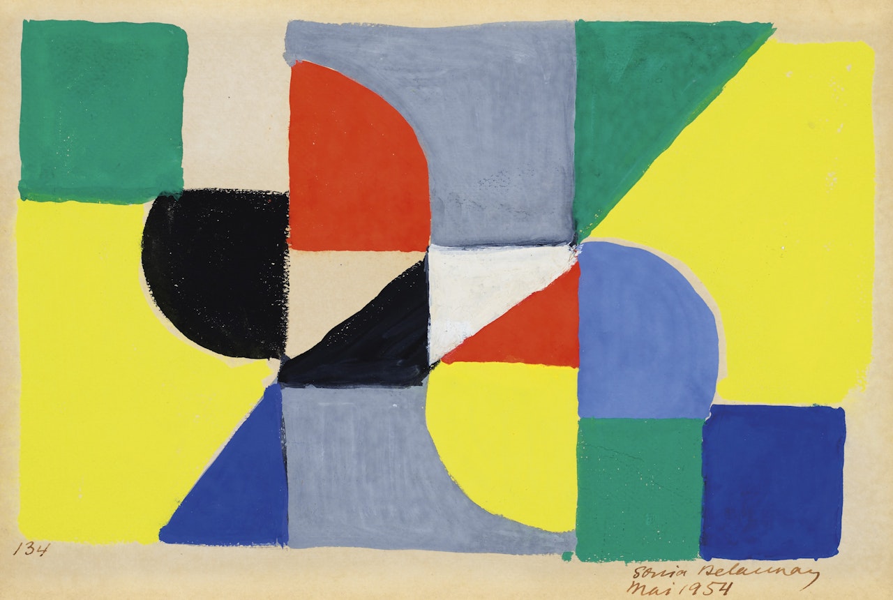 Une esquisse pour une série de tableaux by Sonia Delaunay