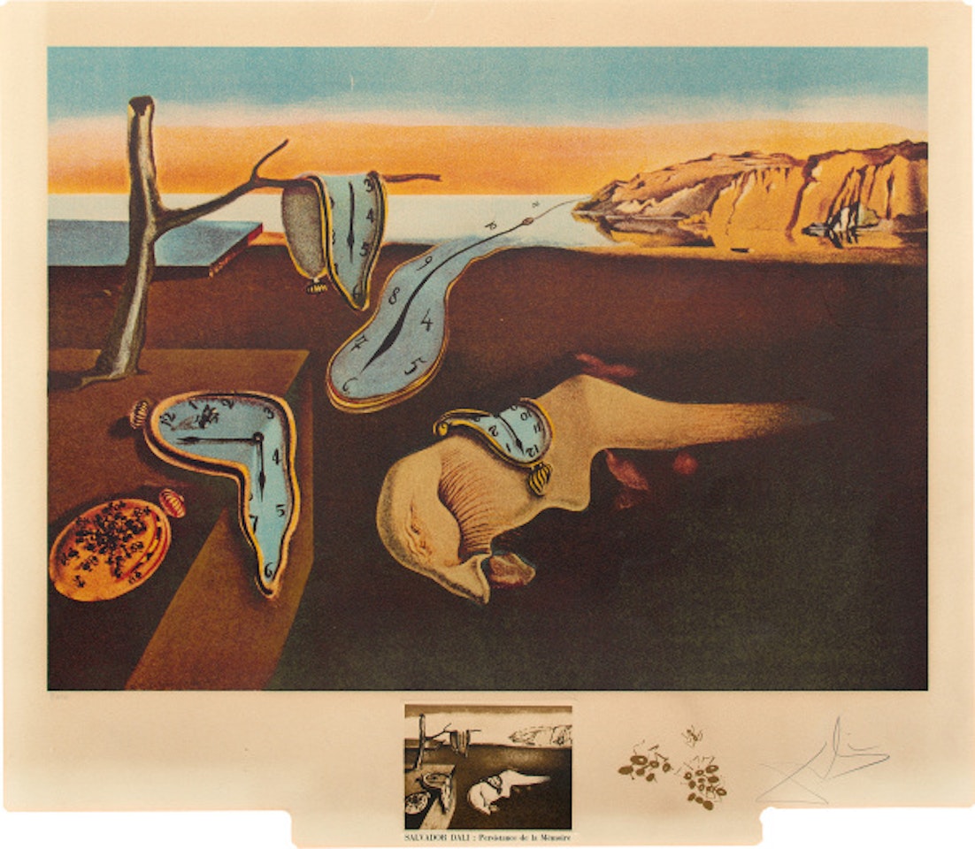 The Persistence of Memory, from Changes in Great Masterpieces by Salvador Dali