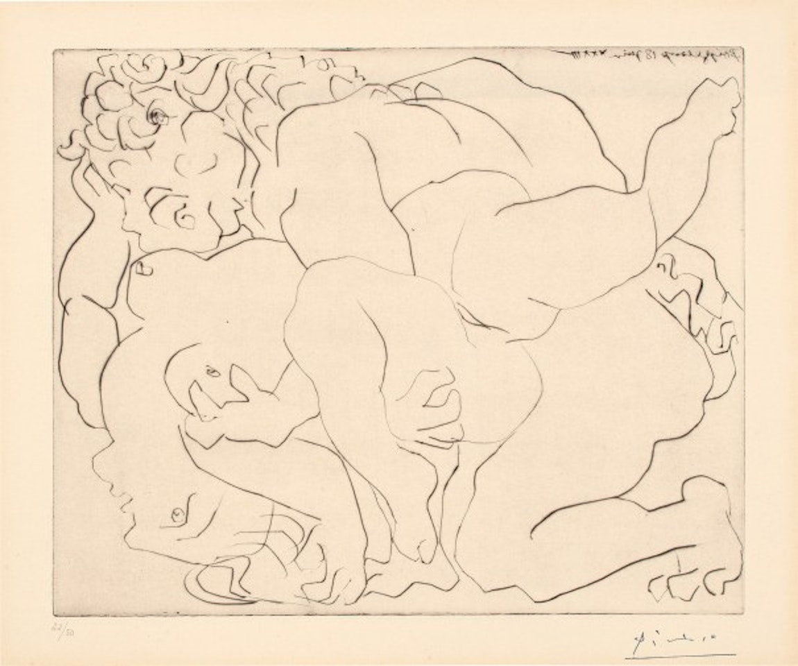 Minotaure violant une femme (Minotaur Raping a Woman) by Pablo Picasso