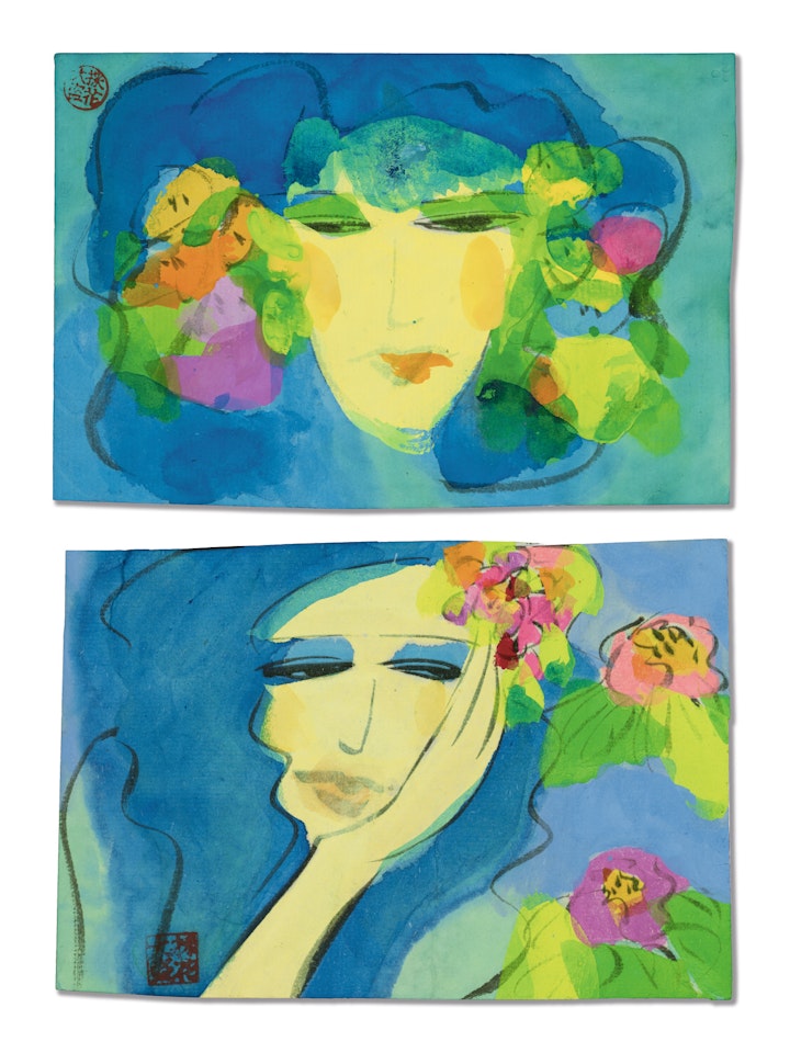 (I) UNTITLED
(II) UNTITLED  by Walasse Ting