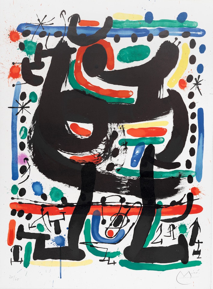 Poster for the Opening of the Mourlot Atelier in New York (Mourlot  512) by Joan Miró