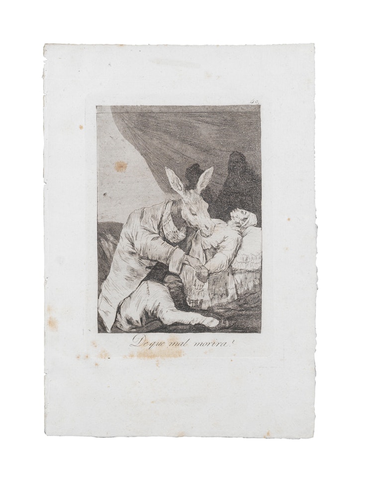 De quel mal morira?, from 'Los Caprichos' (Harris 75) by Francisco José de Goya