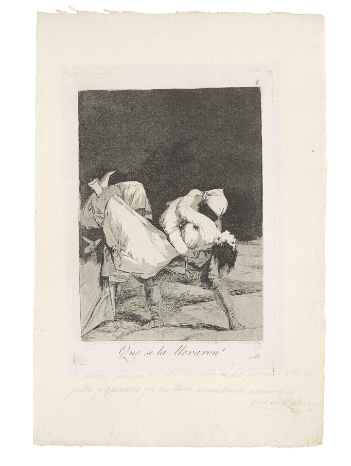 Que se la llevaron, from 'Los Caprichos'  (Harris 43) by Francisco José de Goya