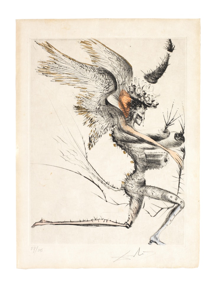 Vénus aux fourrures (Michel et Lopsinger 357-376; Field 68-6) by Salvador Dali